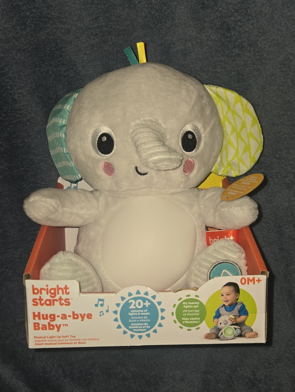 Bright Starts Hug-a-Bye Baby Elephants Soothing Toy